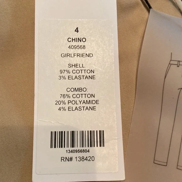 Etcetera Women’s Chino Girlfriend High Rise (4) BNWT - Picture 10 of 10